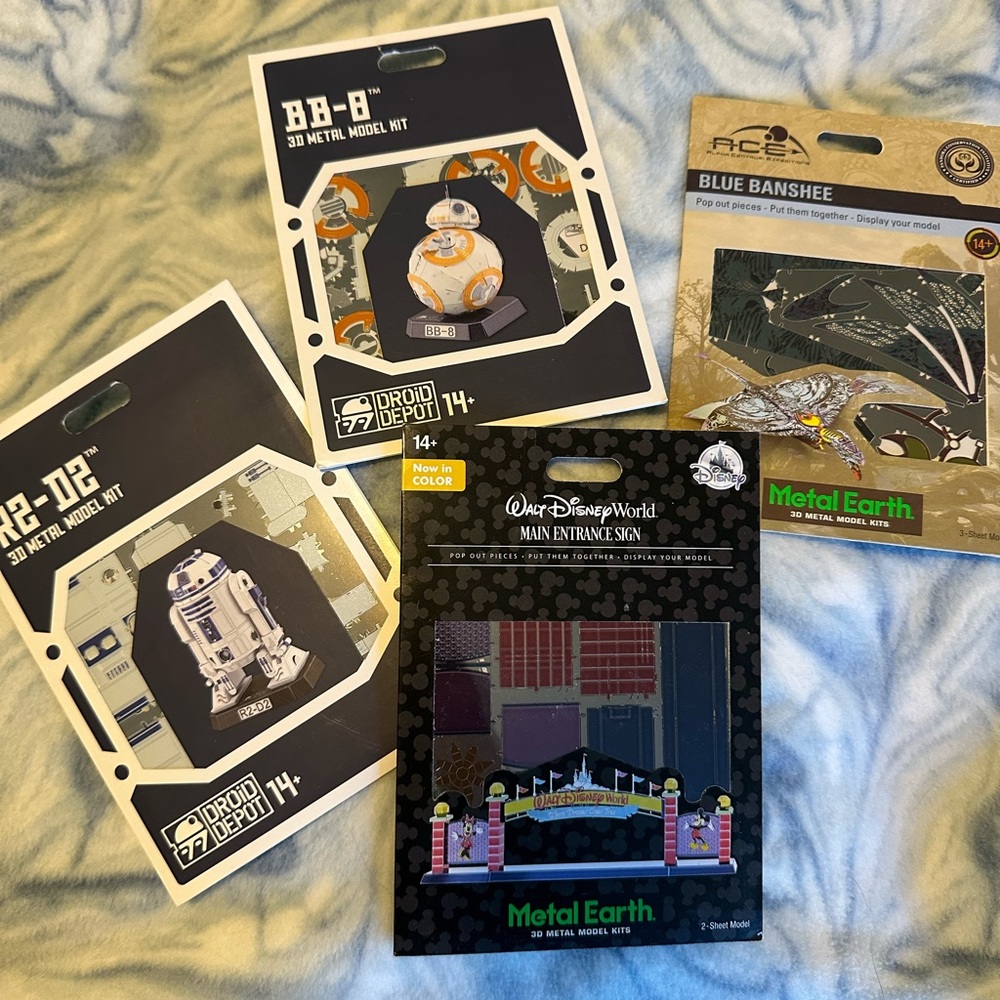 Star Wars Droid and Disney Castle Metal Model Kits